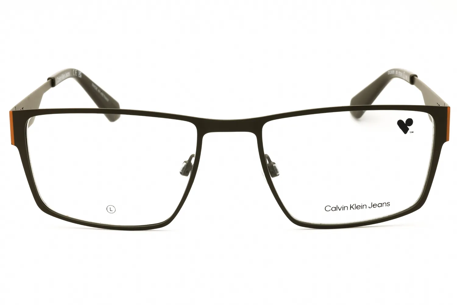 Calvin Klein Jeans CKJ24208 309 Eyeglasses Khaki 57mm Men 2