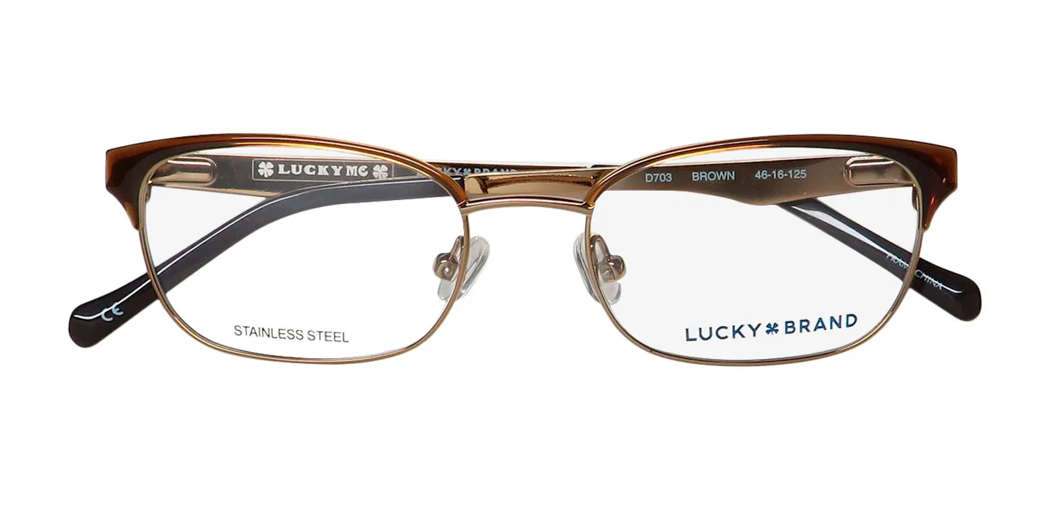 Lucky Brand D703 brown Eyeglasses Brown 46mm 2