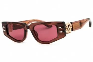 Roberto Cavalli SRC057M 06ME Sunglasses Shiny Transparent Brown 51mm