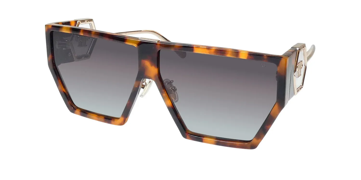 Philipp Plein Spp040 Space Rock Plein 0728 Sunglasses Black Havana 65mm