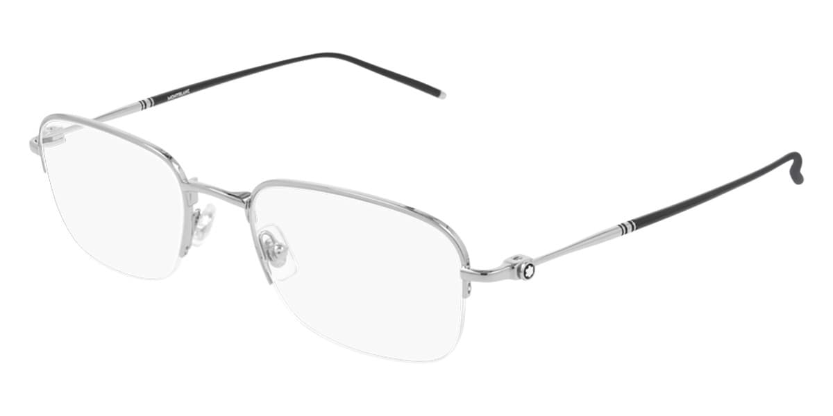 Montblanc MB0131O 001 MB0131O Eyeglasses Silver 52mm Men