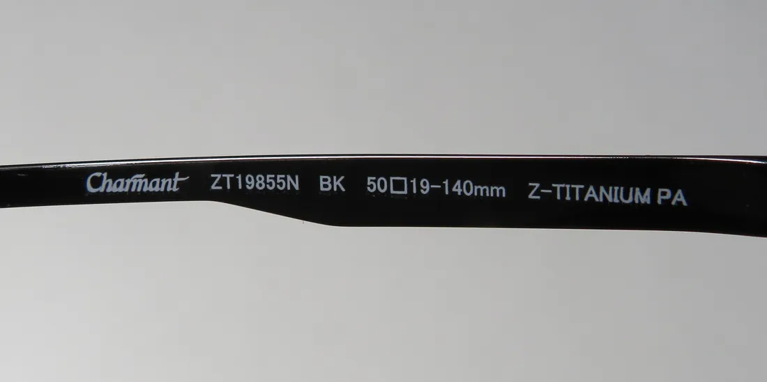 Charmant 19855 bk Eyeglasses Black 50mm Unisex 8