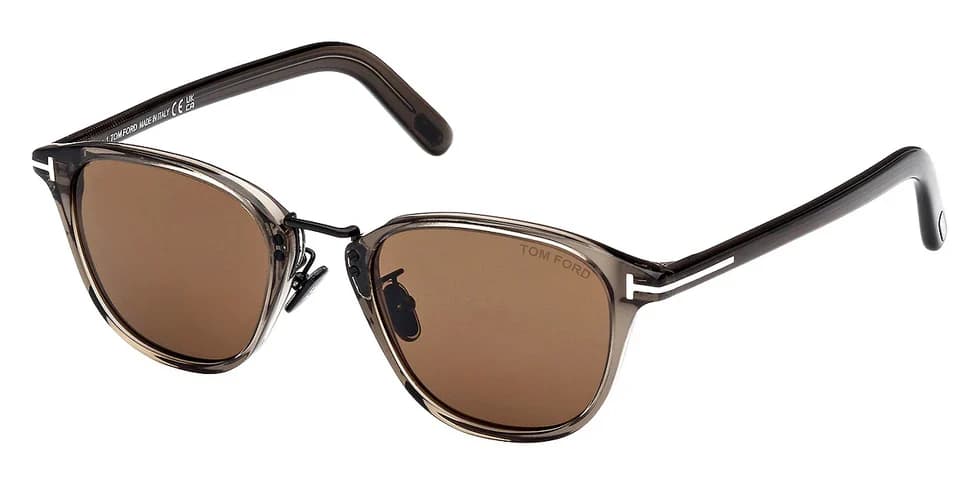 Tom Ford FT1049D 20J Sunglasses Shiny Grey 50mm Men