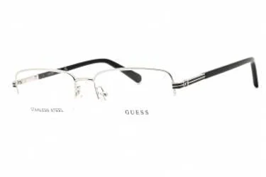 Guess GU50044 010 Eyeglasses Shiny Light Nickeltin 55mm