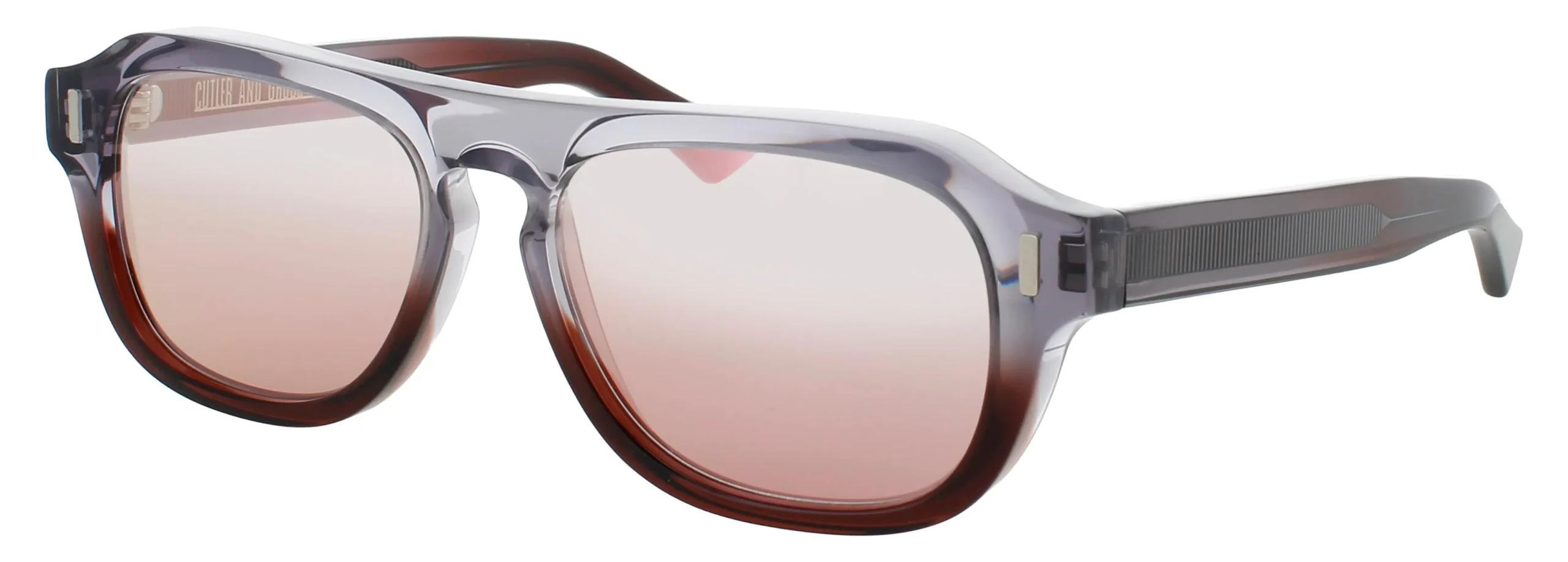 Cutler and Gross CGSN-1319 05 Sunglasses Reverse Grad Sherry 55mm Men