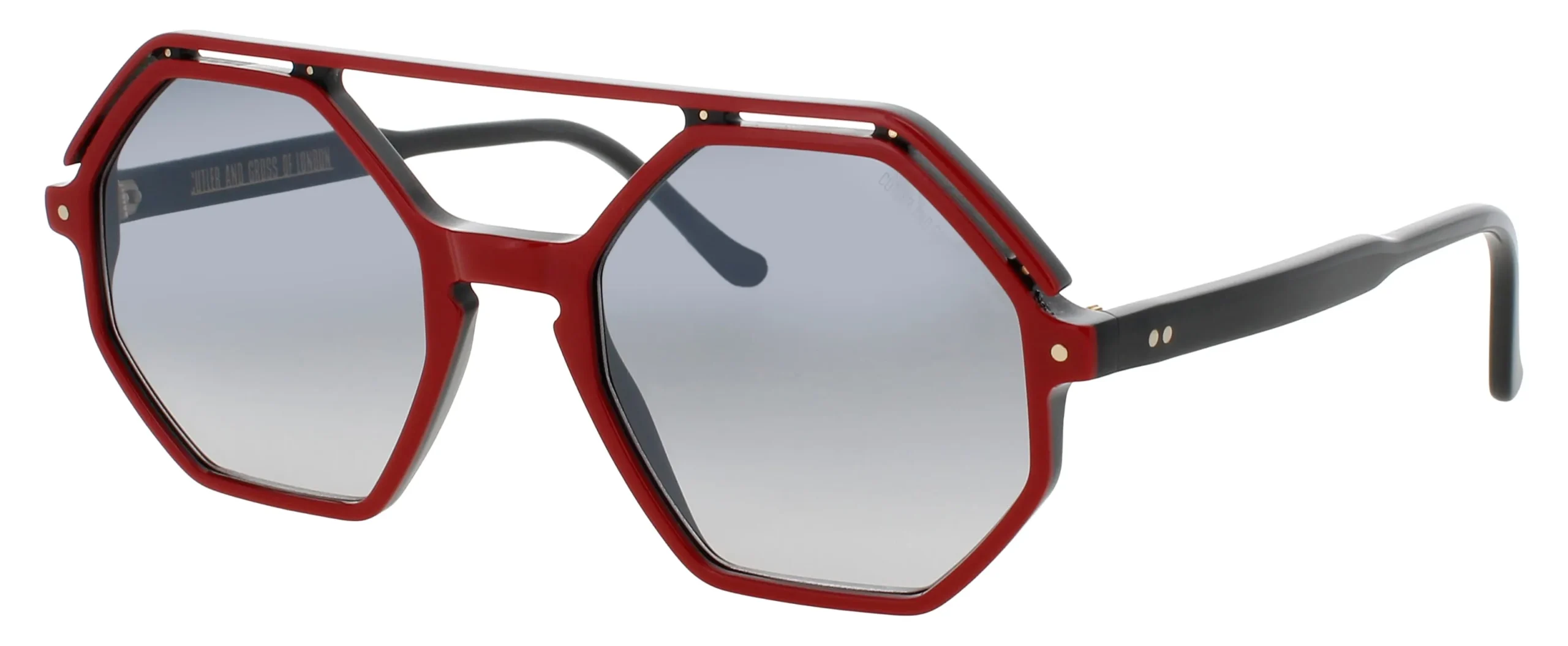 Cutler and Gross CGSN-1371 03 Sunglasses Red 53mm Women