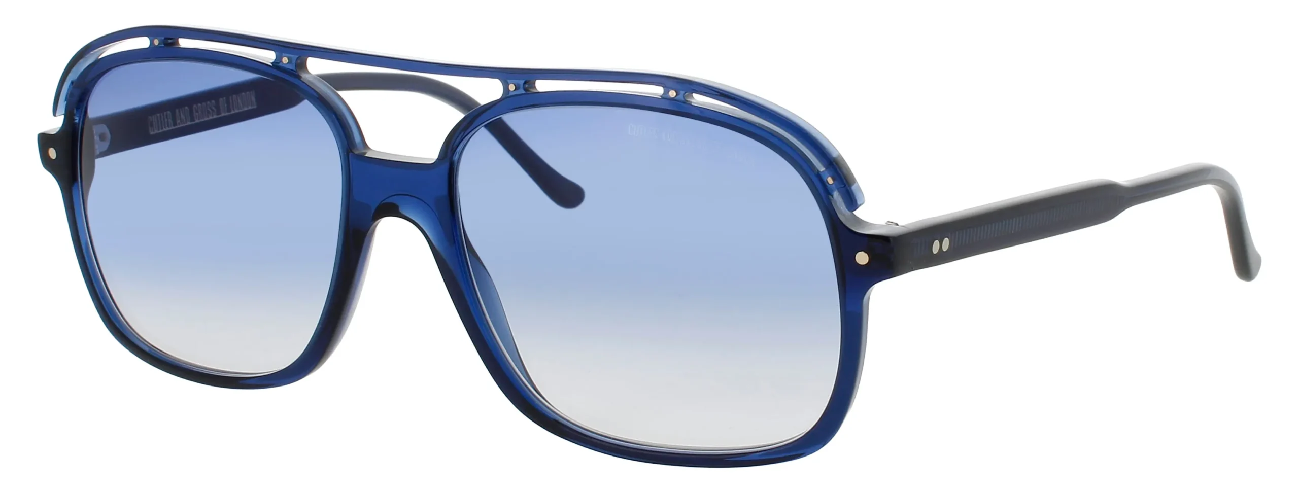 Cutler and Gross CGSN-1376 02 Sunglasses Classic Navy Blue 59mm Women