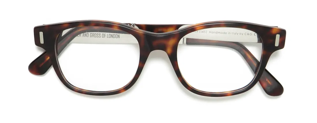 Cutler and Gross 1173 mdt01 Eyeglasses Matte Dark Turtle 01 48mm Unisex 2