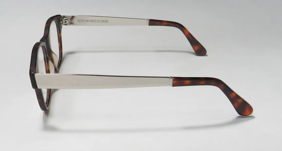 Cutler and Gross 1173 mdt01 Eyeglasses Matte Dark Turtle 01 48mm Unisex 4