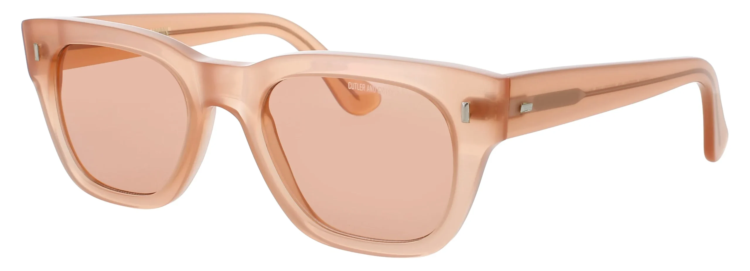 Cutler and Gross CGSN-0772V2 03 Sunglasses Opal Peach 52mm Unisex