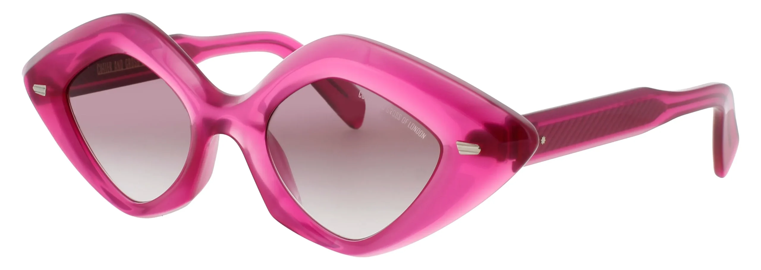 Cutler and Gross CGSN-9126 A9 Sunglasses Opal Fuscia 48mm Women