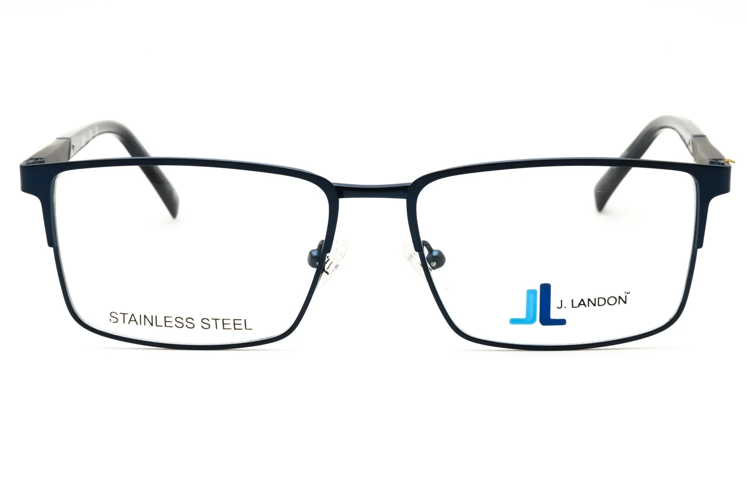 J. Landon JL1015 091 Eyeglasses Matte Blue 55mm Men 2