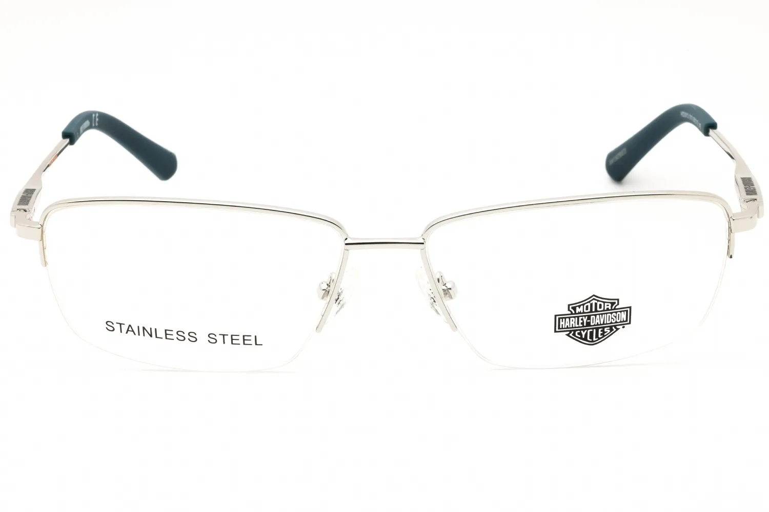 Harley Davidson HD0913 010 Eyeglasses Shiny Light Nickeltin 58mm Men 2