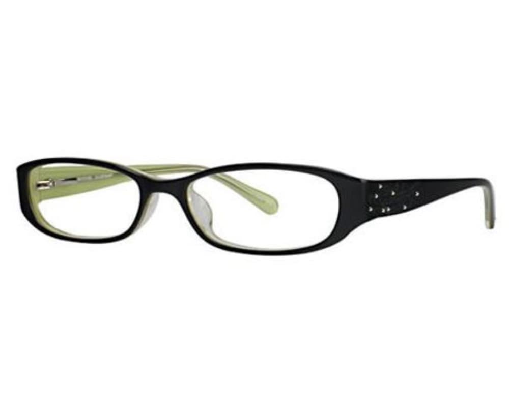 Jill Stuart JS189 Eyeglasses Black Lime Green 50mm Women
