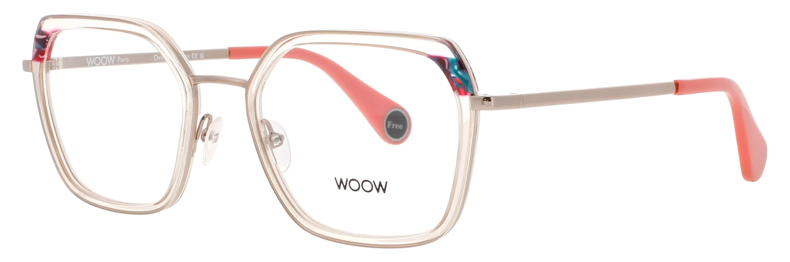 Woow BREAK-FREE-3 0305 Eyeglasses Clear Rose 52mm Women