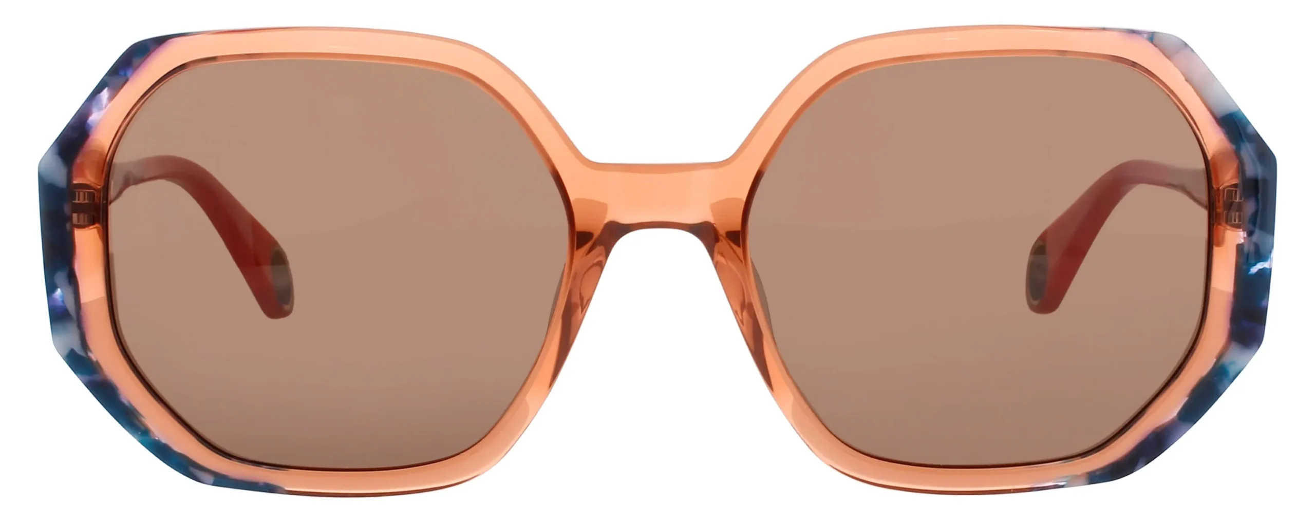 Woow SUPER-VISION-2 0373 Sunglasses Transparent Brown Orange 53mm Women 2