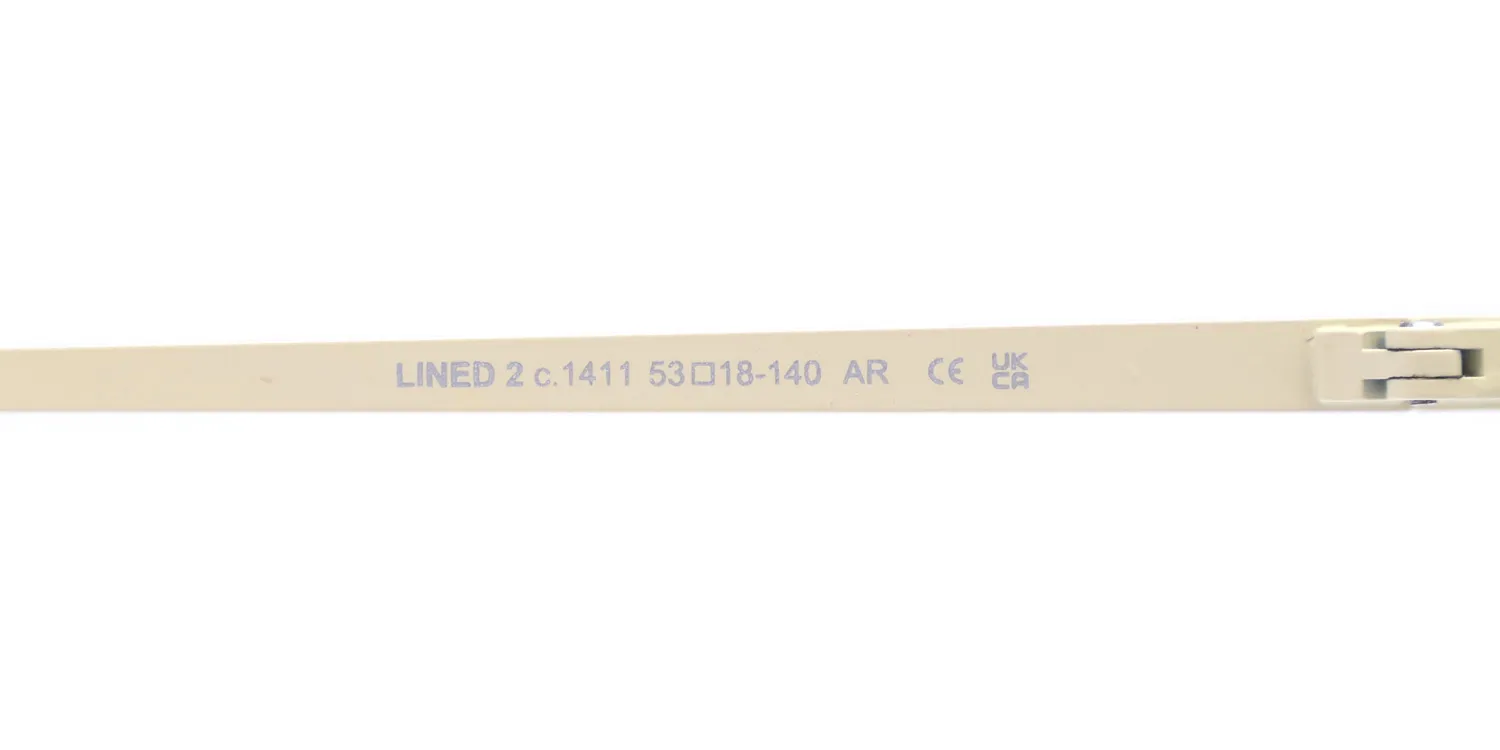 ProDesign Denmark Lined 2 1411 Eyeglasses Ivory 53mm Women 8
