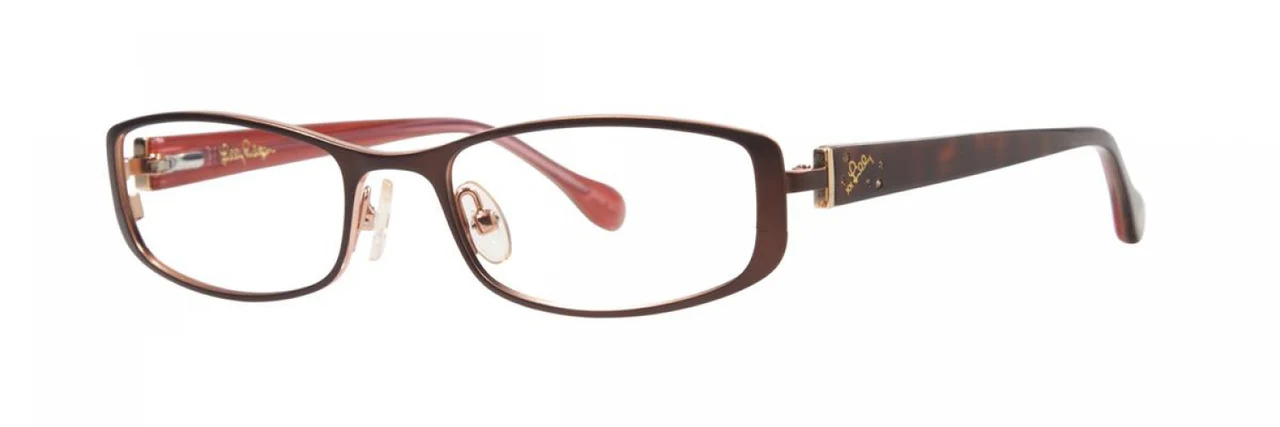 Lilly Pulitzer Krissa Eyeglasses Brown 49mm Women