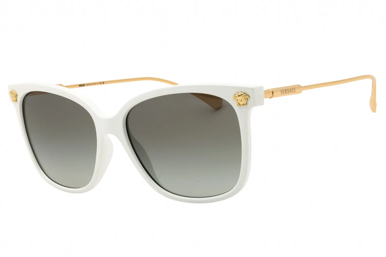 Versace 0VE4507U 314-11 Sunglasses Polished White 54mm Women