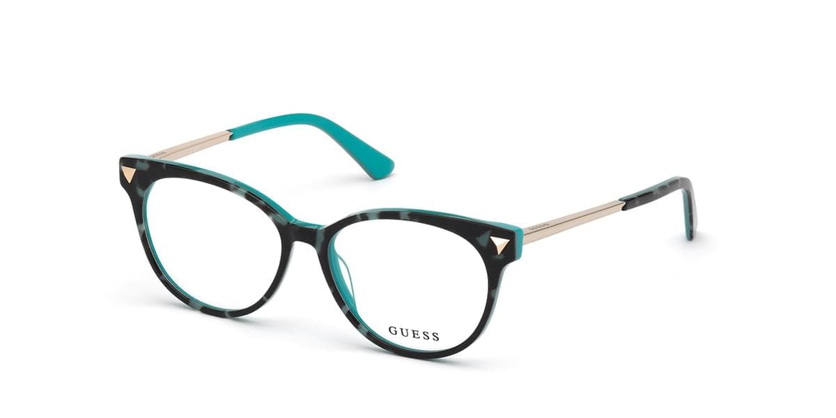 Guess GU2799 095 Eyeglasses Blue Tortoise 54mm Women