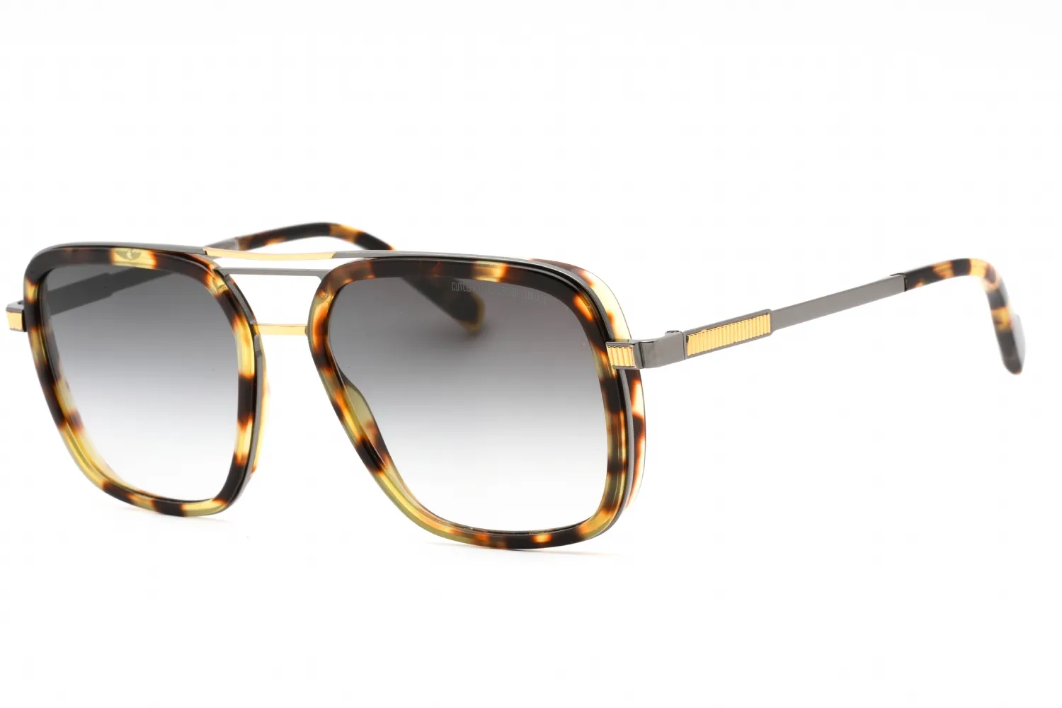 Cutler and Gross CG1324S 004 Sunglasses Gold 58mm Men