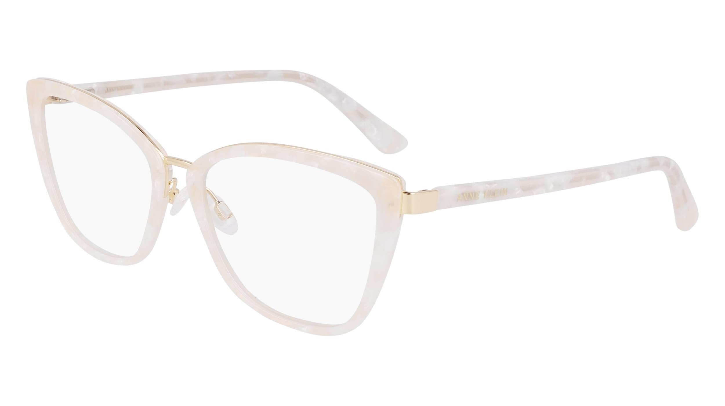 Anne Klein AK5113 101 Eyeglasses Ivory Marble 54mm Women