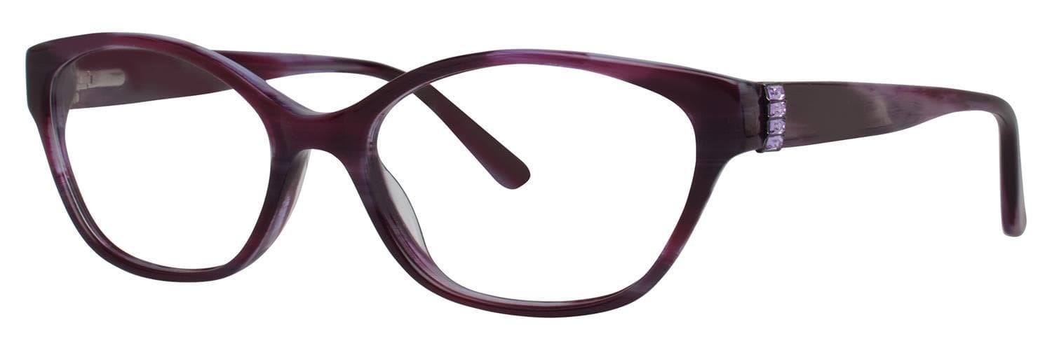 Vera Wang Raina Eyeglasses Purple Horn 51mm Women