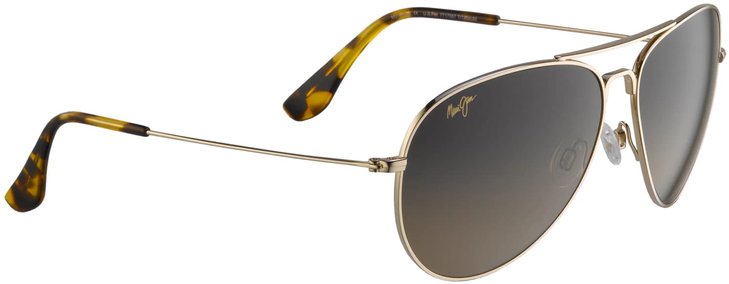 Maui Jim MJ-264 16 Sunglasses Gold 137mm Men
