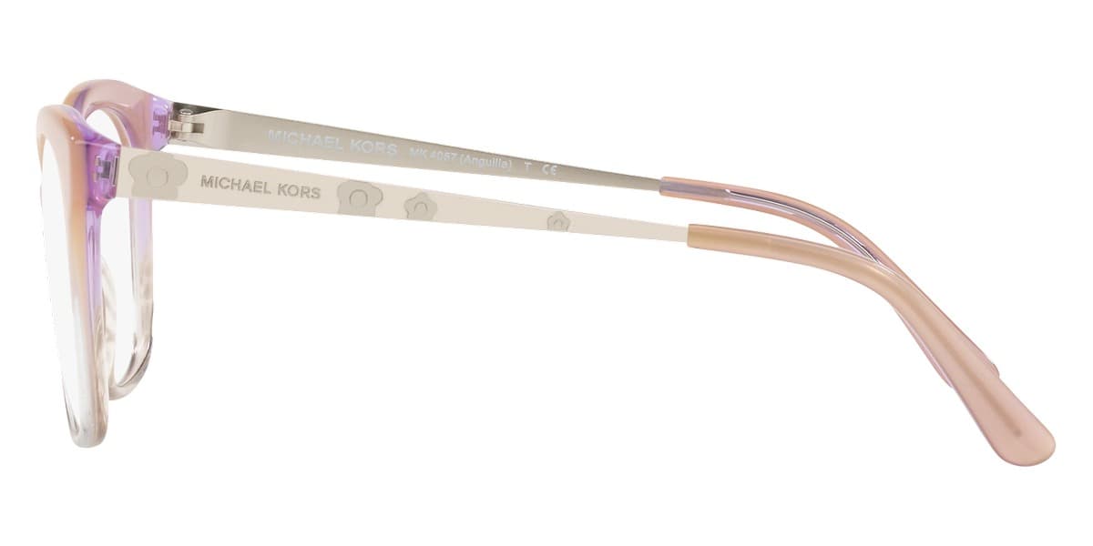 Michael Kors MK4057 Anguilla 3506 Eyeglasses Transparent Pink 51mm Women 3