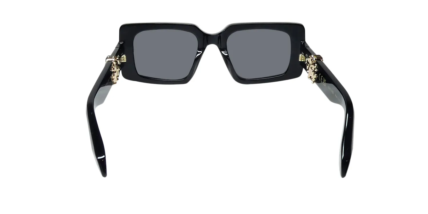 Roberto Cavalli Src039 0700 Sunglasses Shiny Black 51mm Women 5