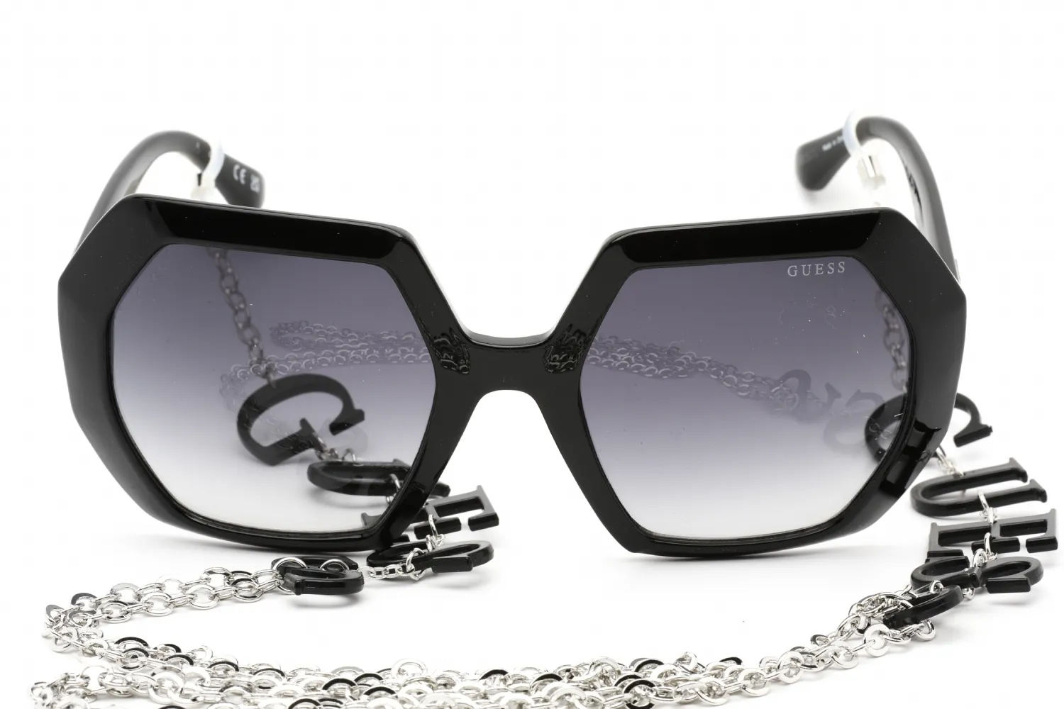 Guess GU7786 01B Sunglasses Shiny Black 57mm Women 2