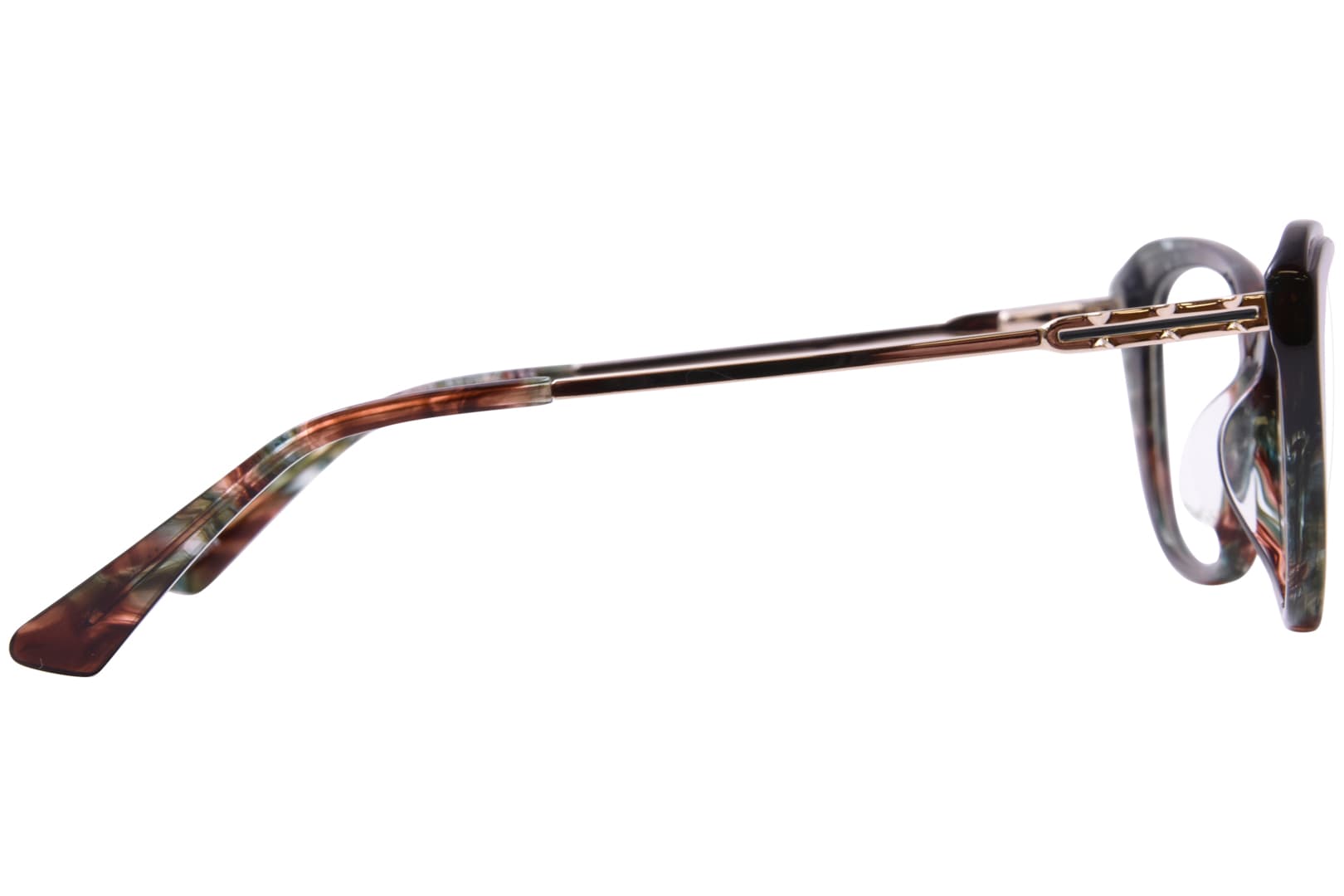 Nicole Miller NMSTKITTS 02 Eyeglasses Green Brown 51mm Women 3
