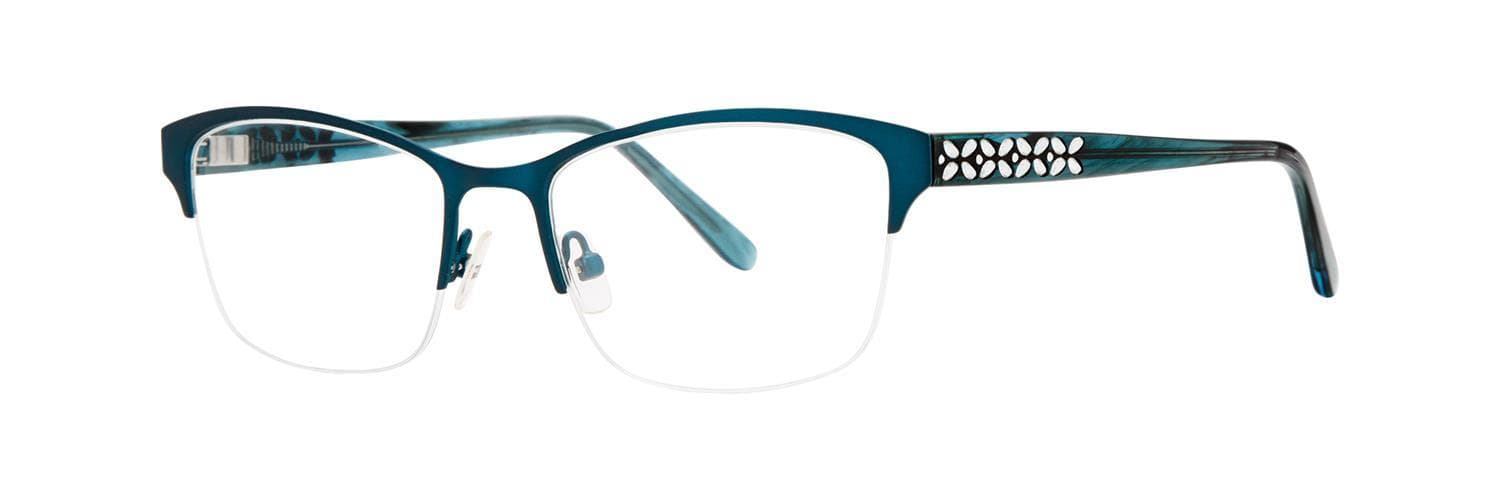 Vera Wang Nicolette Eyeglasses Teal 50mm Women