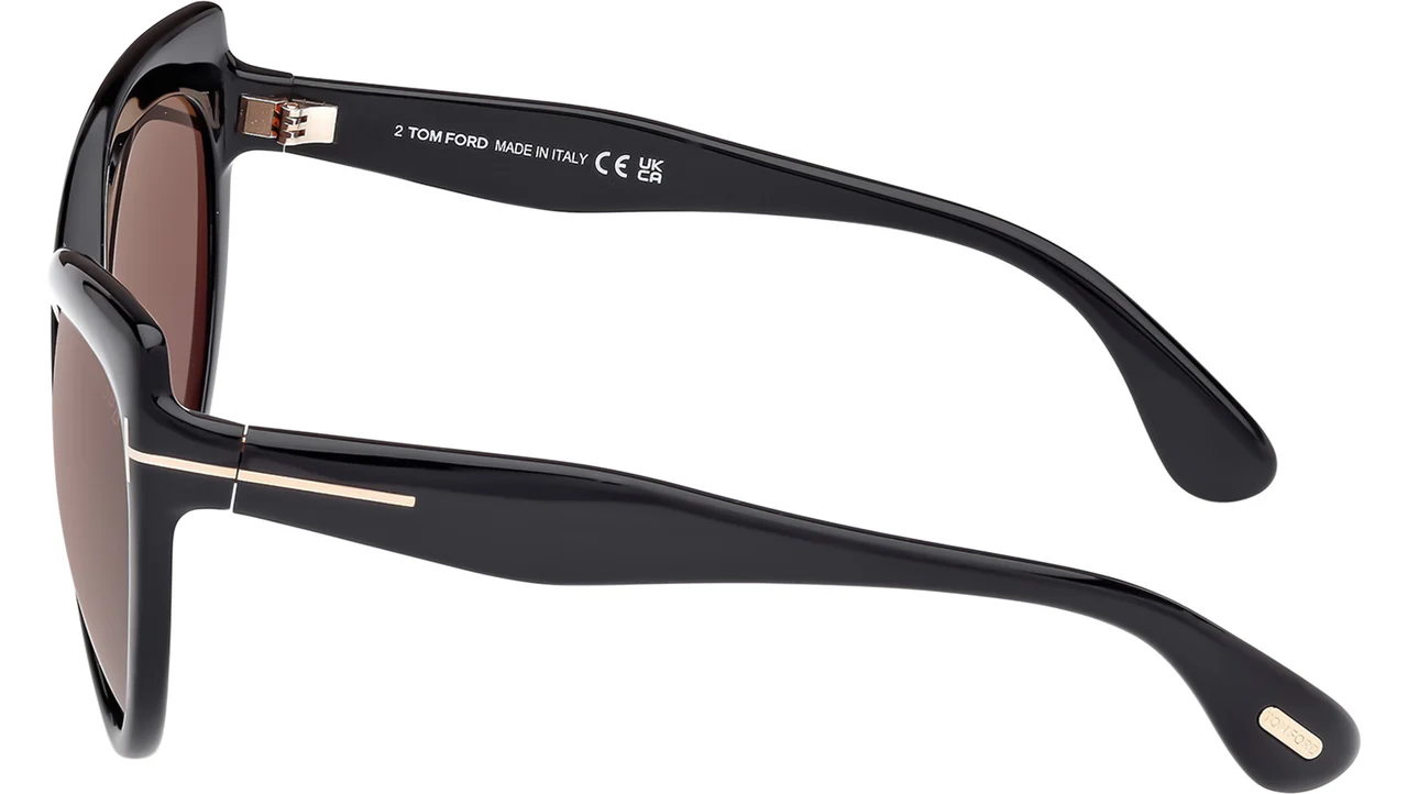 Tom Ford FT1196 01A Sunglasses Shiny Black 65mm Women 3