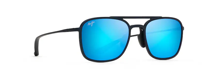 Maui Jim Keokea MJ447 03M Sunglasses Matte Blue 55mm Unisex