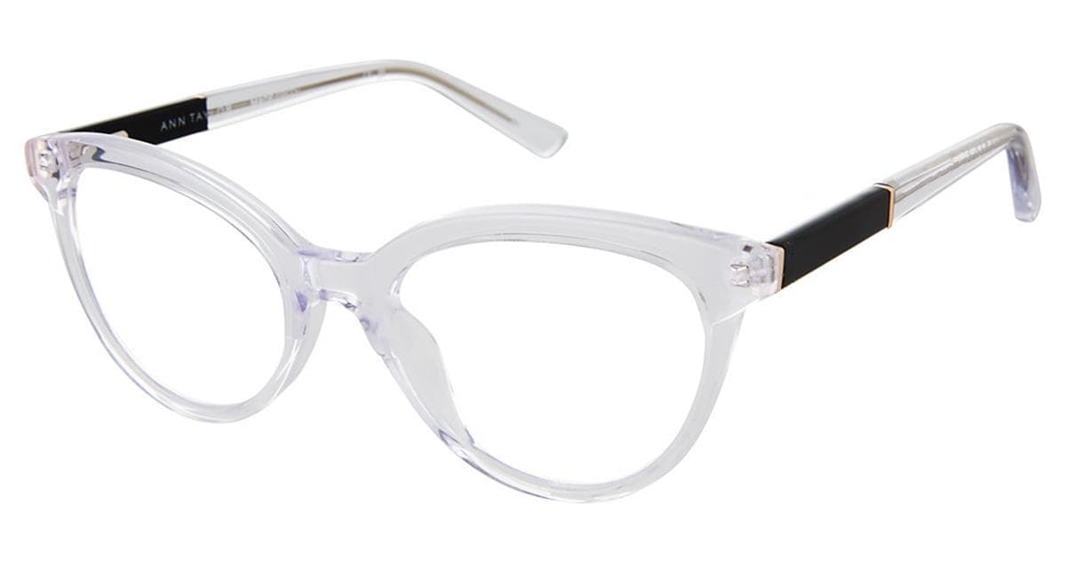 Ann Taylor AT348 03 Eyeglasses Crystal 52mm Women