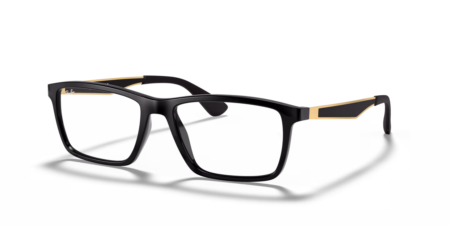 Ray-Ban RB7056 5644 Eyeglasses Black 55mm Men