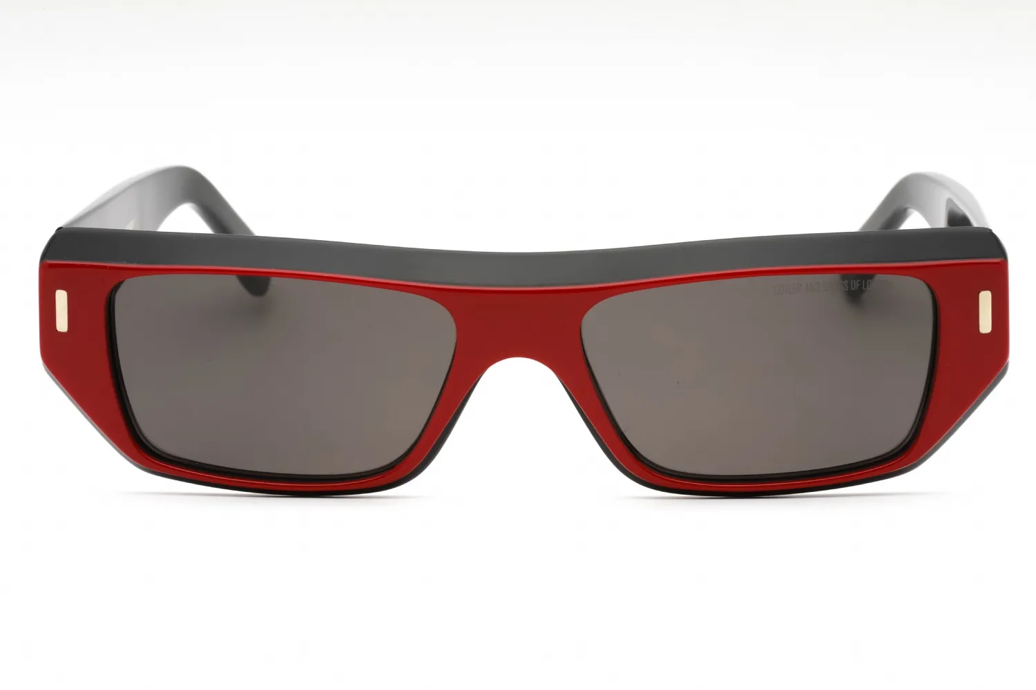 Cutler and Gross CGSN1367 003 Sunglasses Red On Black 55mm Unisex 2