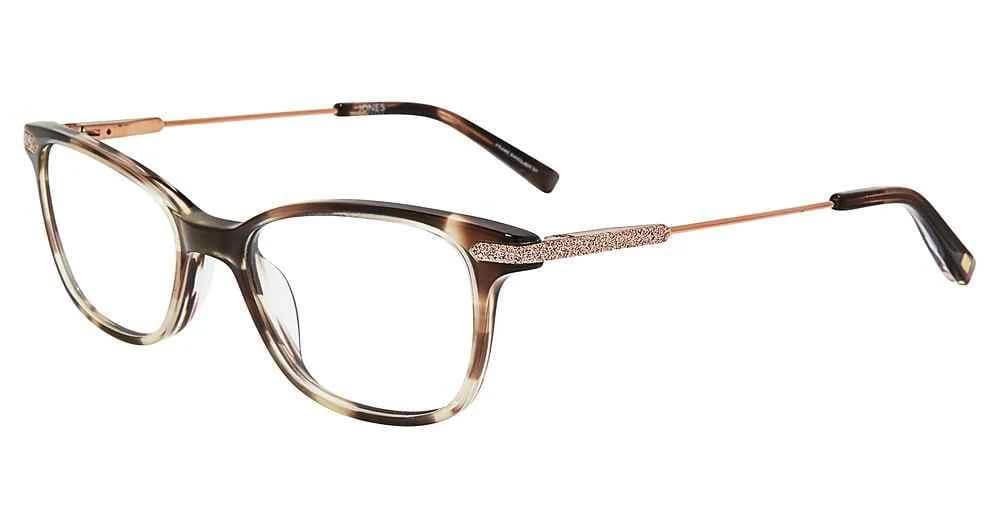 Jones New York J242 Eyeglasses Brown Horn 48mm Women