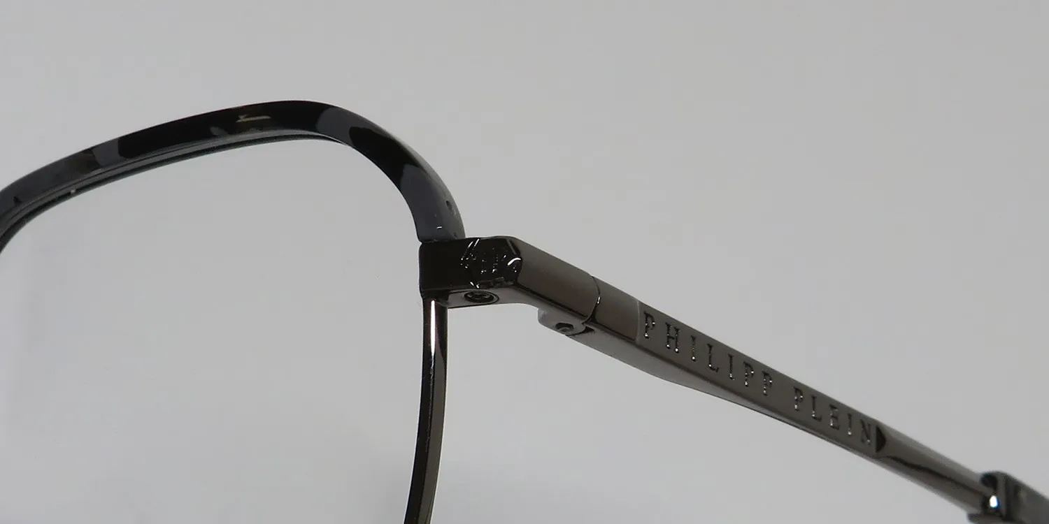 Philipp Plein Vpp017 Plein Treasure 0568 Eyeglasses Grey 52mm Unisex 6