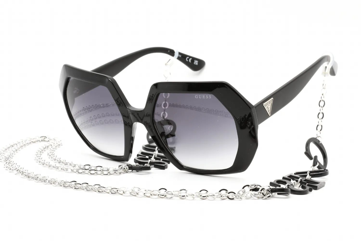 Guess GU7786 01B Sunglasses Shiny Black 57mm Women