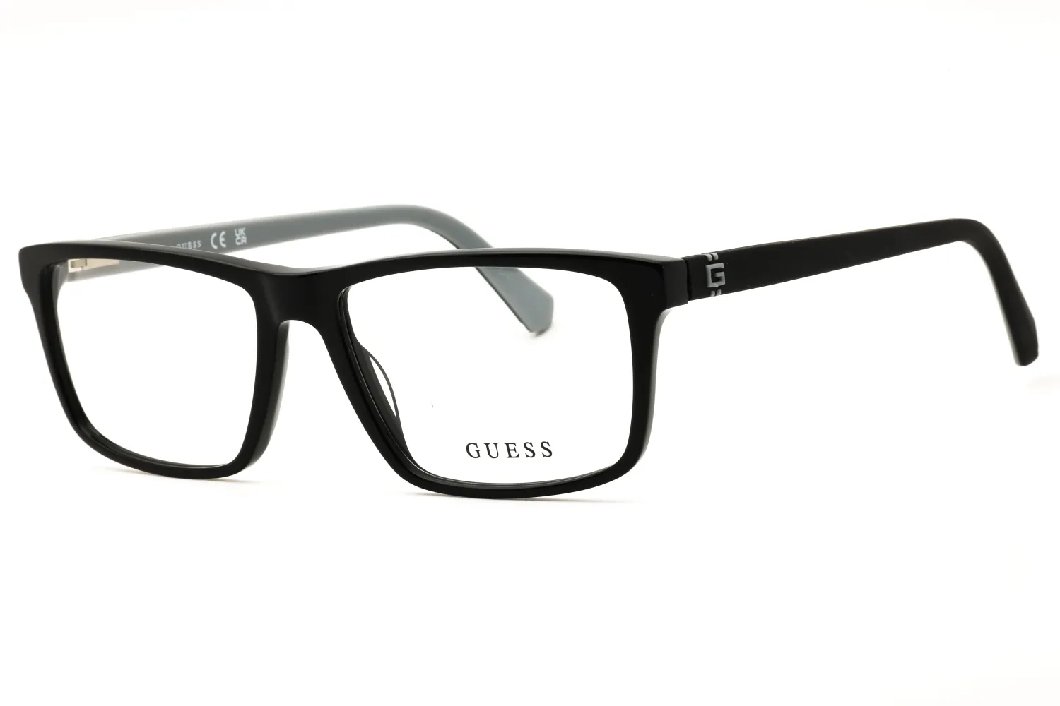 Guess GU50130 001 Eyeglasses Shiny Black 55mm Men