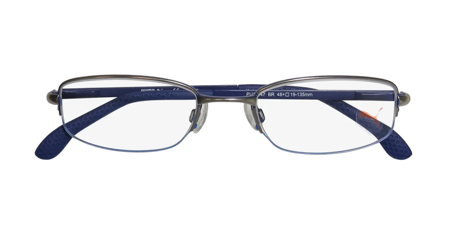 Puma 15447 br Eyeglasses Light Shiny Brown 48mm Unisex 2