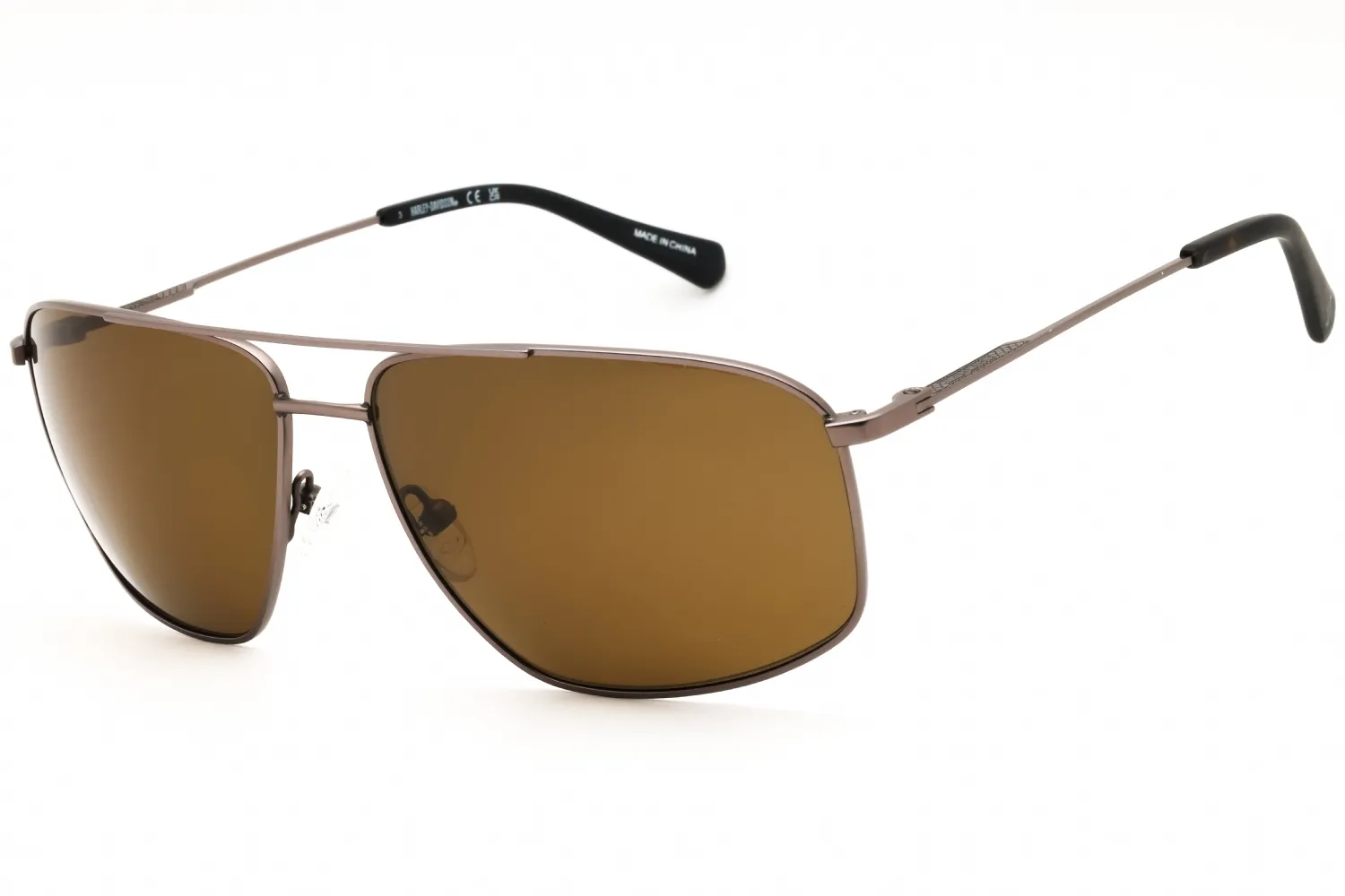 Harley Davidson HD0976X 07H Sunglasses Matte Dark Nickeltin 62mm Men