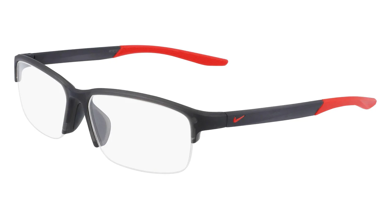 Nike 7136AF 065 Eyeglasses Grey Red 57mm Men