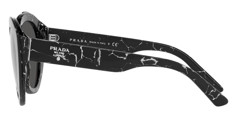 Prada SPR01Y 09V-5S0 PR 16XSF Asian Fit Sunglasses Black 140mm Women 3