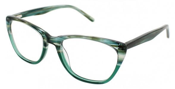 Junction City SUNSET HILL PARK GREEN HORN FADE Eyeglasses Multicolor 50mm Women