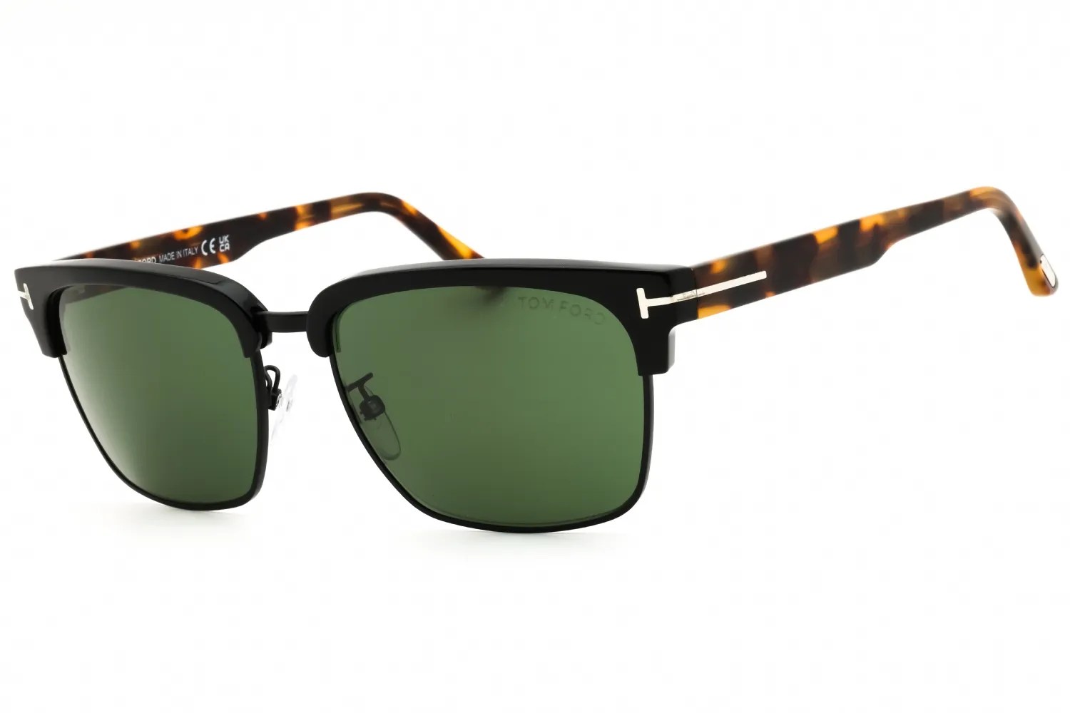 Tom Ford FT0367 02B Sunglasses Black Blonde Havana 57mm Men