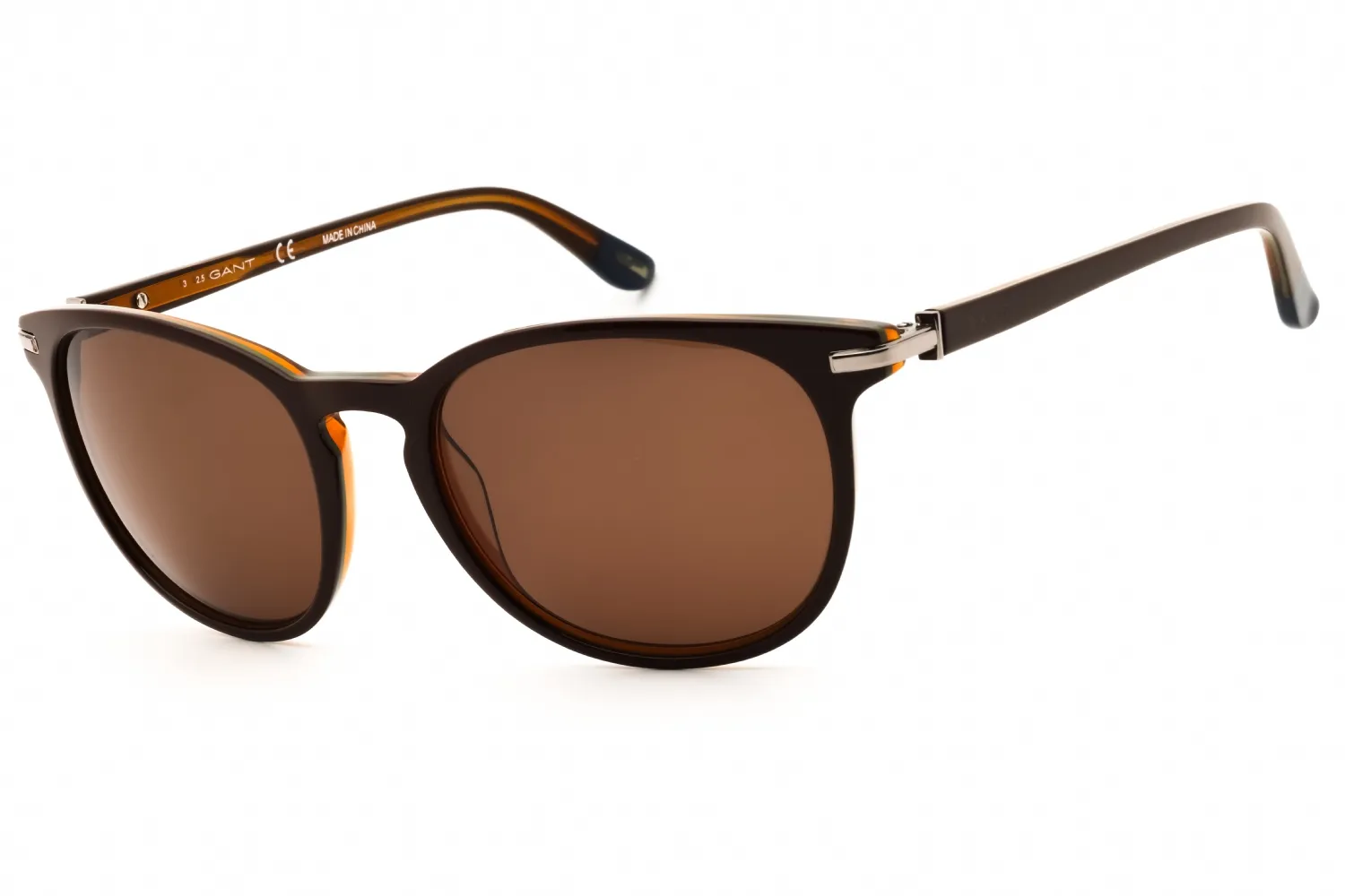Gant GA7056 48E Sunglasses Shiny Dark Brown 54mm Men