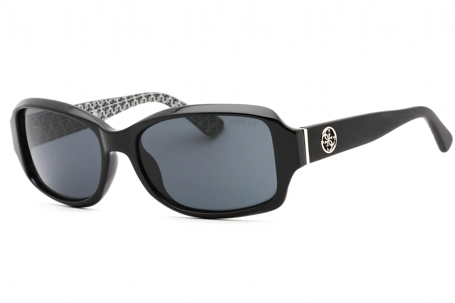 Guess GU7410 01A Sunglasses Shiny Black 55mm Women
